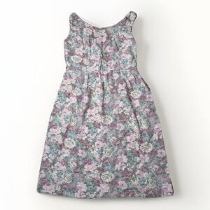 Vintage Lanz Originals Floral Dress Womens Large USA Cottagecore Prairie Pockets